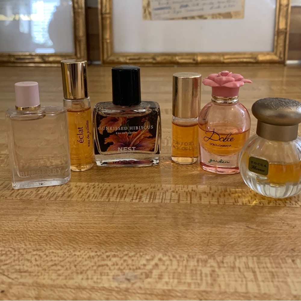 Samples - tocca, Burberry, Nest, Dolce&Gabanna, Tom Ford, Fragonard